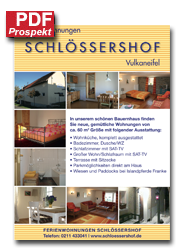 in neuem Fenster: PDF Flyer Ferienwohnung Schlössershof in der Eifel am Nürburgring
